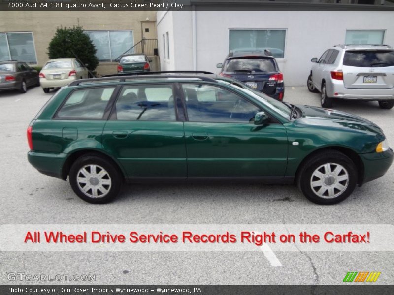 Cactus Green Pearl / Clay 2000 Audi A4 1.8T quattro Avant