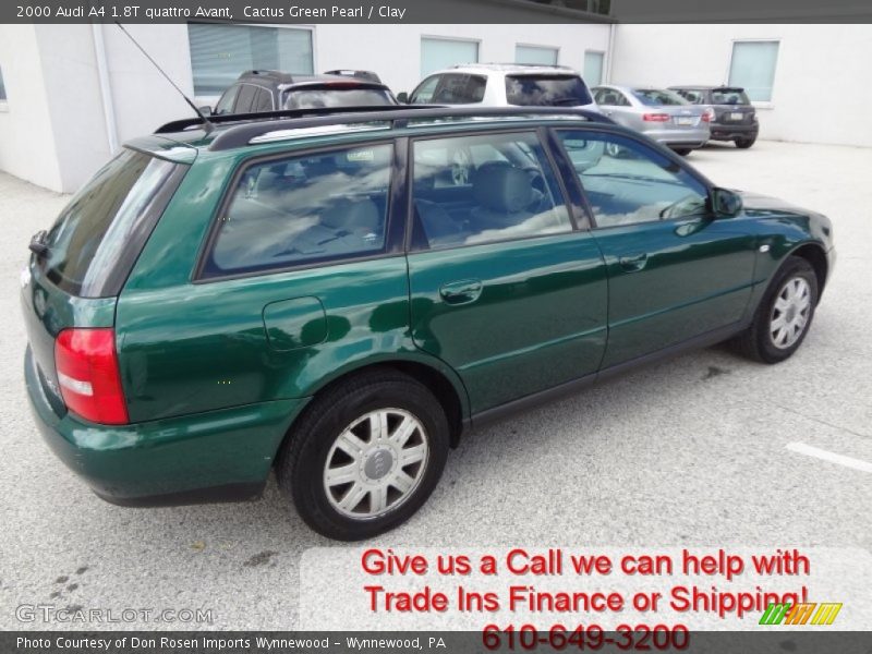 Cactus Green Pearl / Clay 2000 Audi A4 1.8T quattro Avant