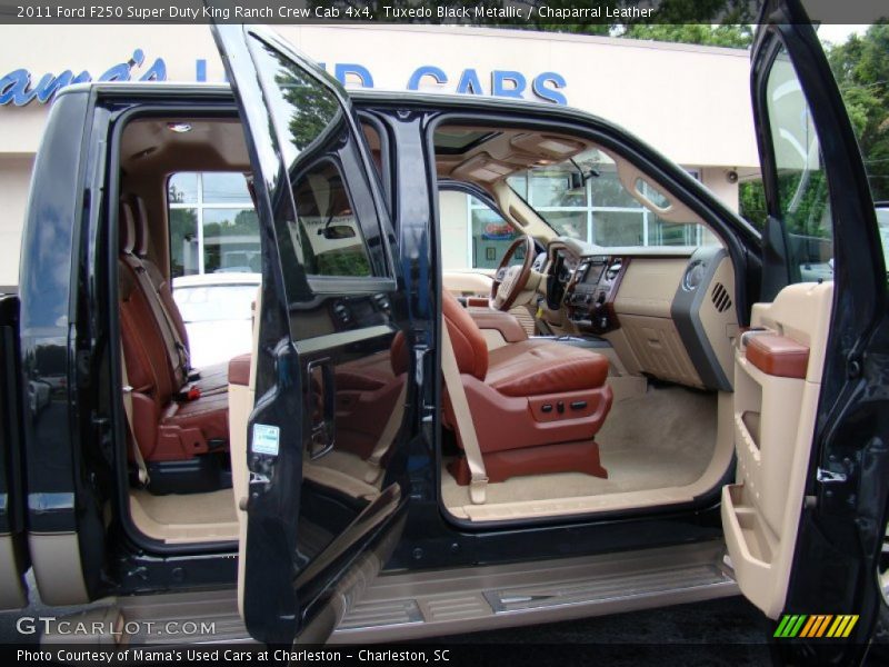 Tuxedo Black Metallic / Chaparral Leather 2011 Ford F250 Super Duty King Ranch Crew Cab 4x4