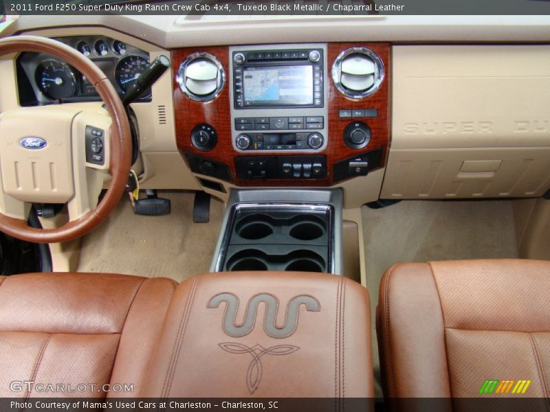 Tuxedo Black Metallic / Chaparral Leather 2011 Ford F250 Super Duty King Ranch Crew Cab 4x4
