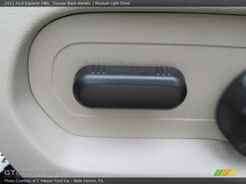 Tuxedo Black Metallic / Medium Light Stone 2011 Ford Explorer FWD