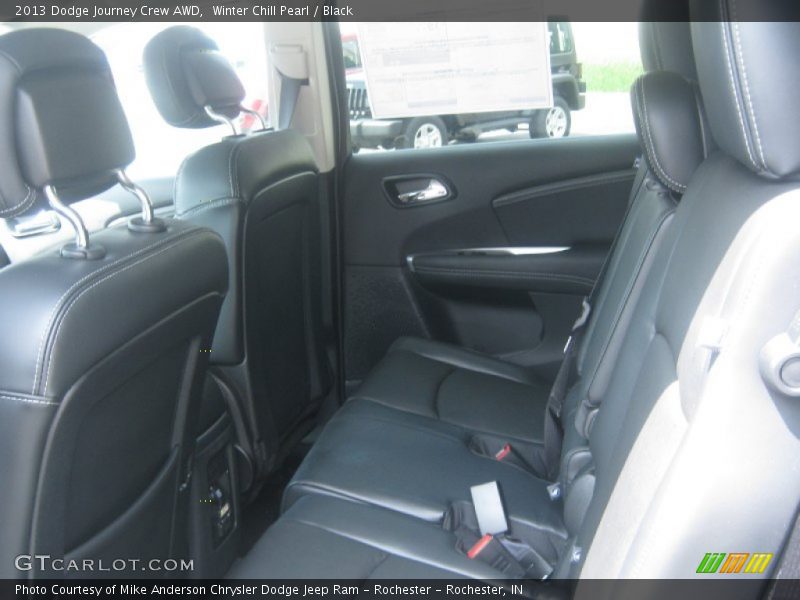 Winter Chill Pearl / Black 2013 Dodge Journey Crew AWD