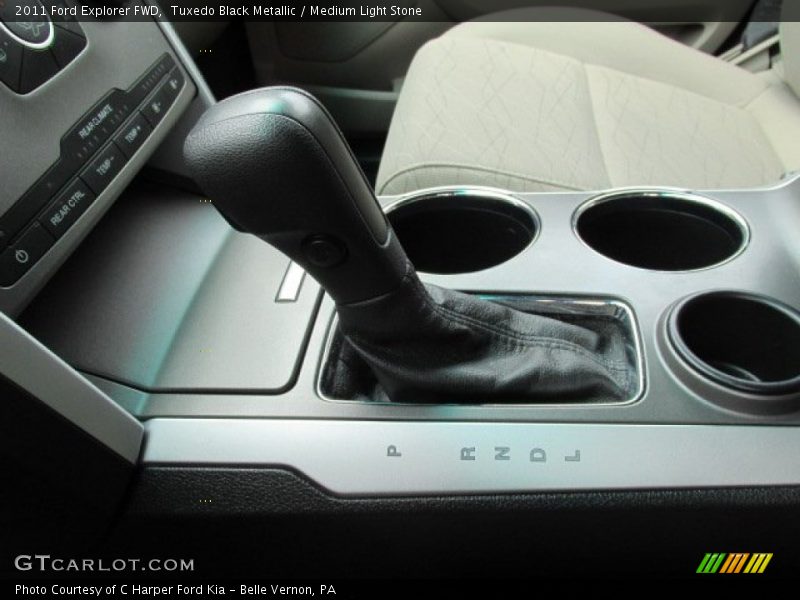 Tuxedo Black Metallic / Medium Light Stone 2011 Ford Explorer FWD