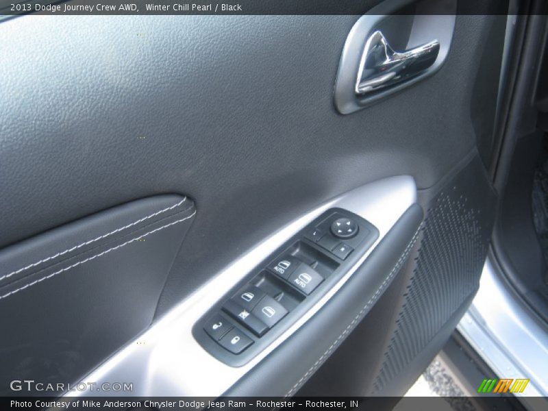 Winter Chill Pearl / Black 2013 Dodge Journey Crew AWD