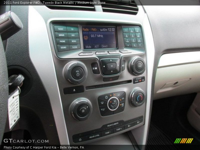 Tuxedo Black Metallic / Medium Light Stone 2011 Ford Explorer FWD