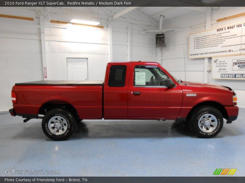 Redfire Metallic / Medium Dark Flint 2010 Ford Ranger XLT SuperCab