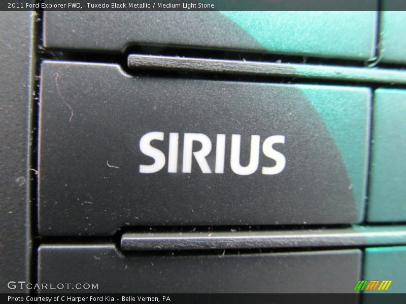 Tuxedo Black Metallic / Medium Light Stone 2011 Ford Explorer FWD