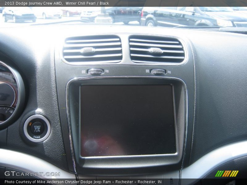 Winter Chill Pearl / Black 2013 Dodge Journey Crew AWD