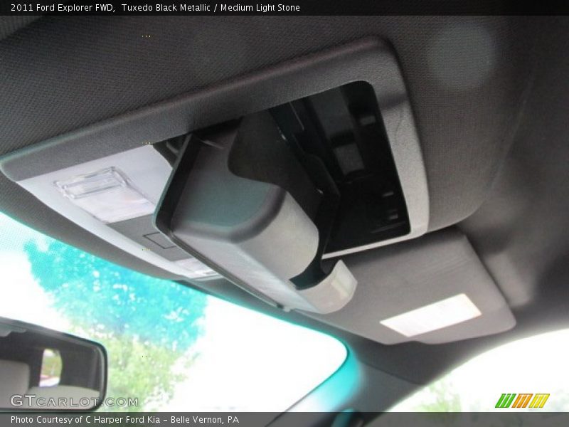 Tuxedo Black Metallic / Medium Light Stone 2011 Ford Explorer FWD