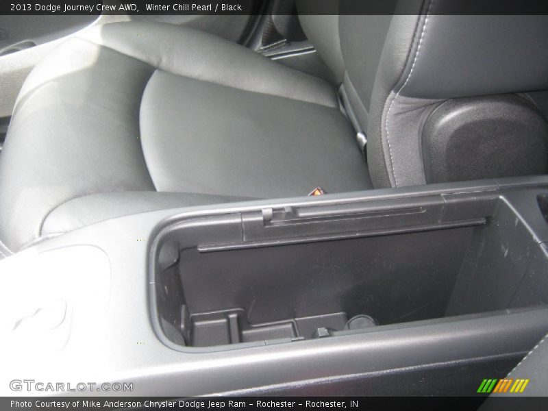 Winter Chill Pearl / Black 2013 Dodge Journey Crew AWD