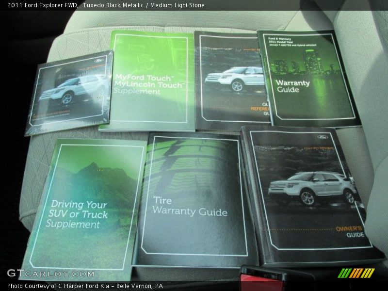 Tuxedo Black Metallic / Medium Light Stone 2011 Ford Explorer FWD