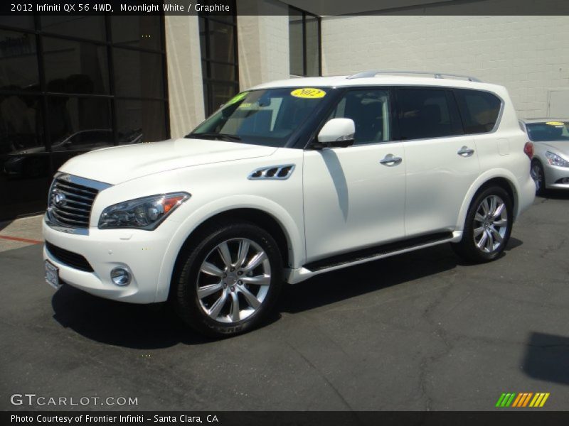 Moonlight White / Graphite 2012 Infiniti QX 56 4WD