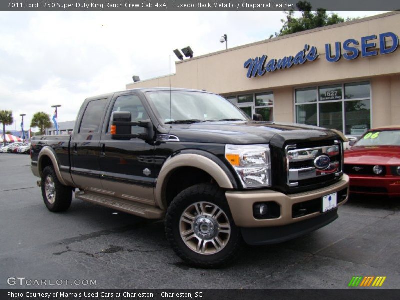 Tuxedo Black Metallic / Chaparral Leather 2011 Ford F250 Super Duty King Ranch Crew Cab 4x4
