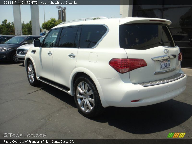 Moonlight White / Graphite 2012 Infiniti QX 56 4WD