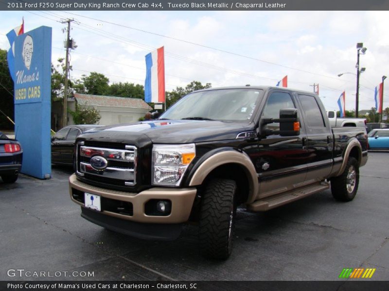 Tuxedo Black Metallic / Chaparral Leather 2011 Ford F250 Super Duty King Ranch Crew Cab 4x4