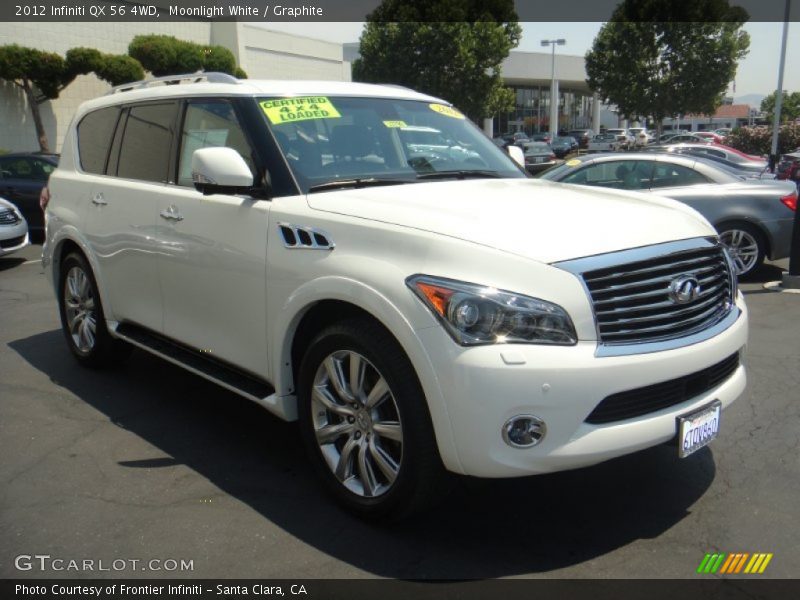 Moonlight White / Graphite 2012 Infiniti QX 56 4WD