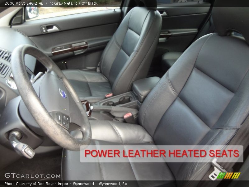 Flint Gray Metallic / Off Black 2006 Volvo S40 2.4i