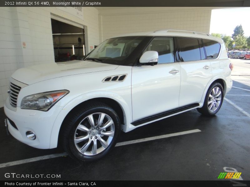 Moonlight White / Graphite 2012 Infiniti QX 56 4WD