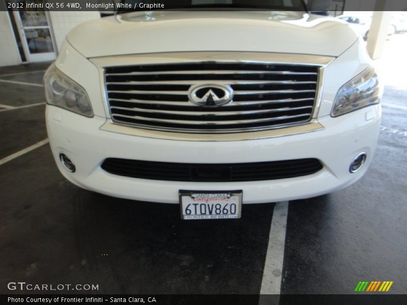 Moonlight White / Graphite 2012 Infiniti QX 56 4WD
