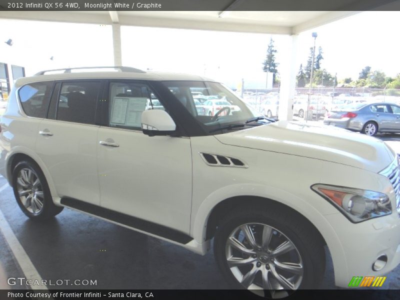 Moonlight White / Graphite 2012 Infiniti QX 56 4WD