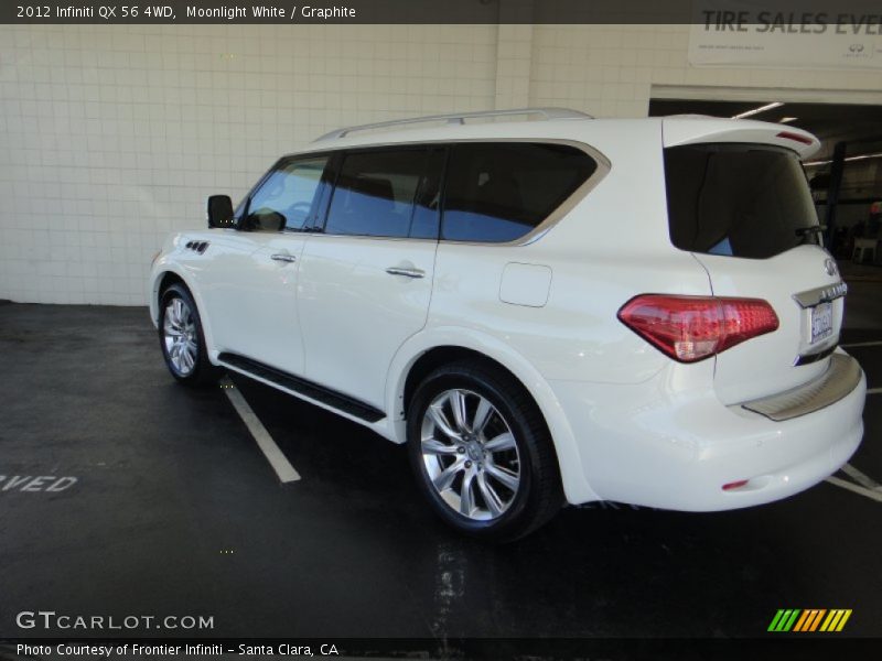 Moonlight White / Graphite 2012 Infiniti QX 56 4WD