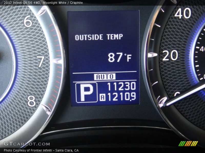Moonlight White / Graphite 2012 Infiniti QX 56 4WD