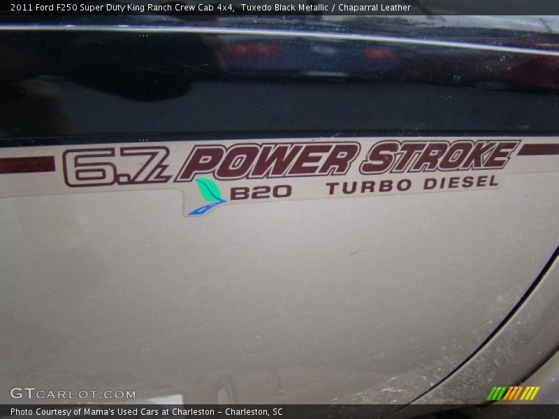 Tuxedo Black Metallic / Chaparral Leather 2011 Ford F250 Super Duty King Ranch Crew Cab 4x4