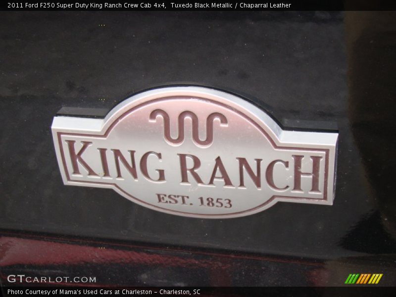 Tuxedo Black Metallic / Chaparral Leather 2011 Ford F250 Super Duty King Ranch Crew Cab 4x4