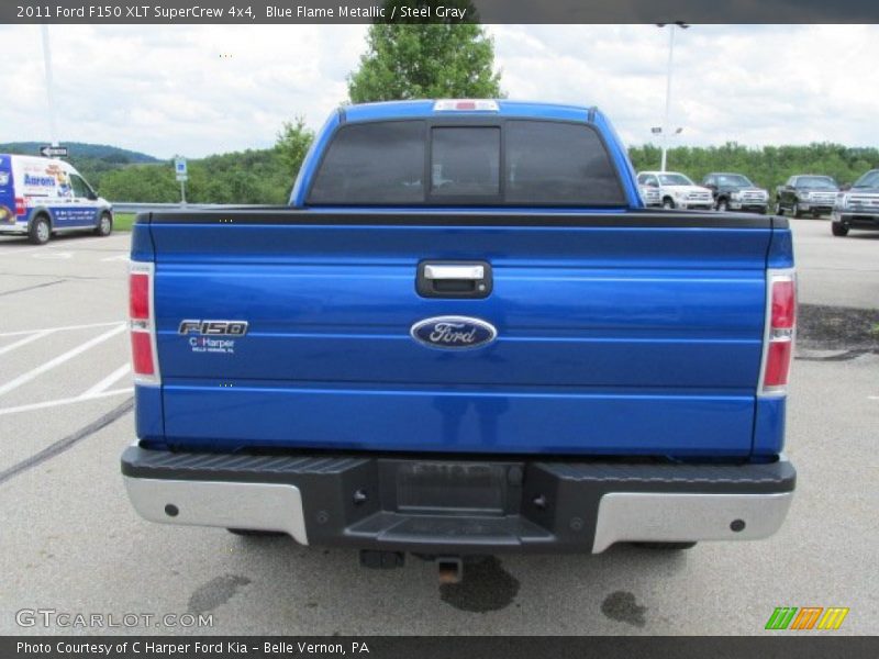 Blue Flame Metallic / Steel Gray 2011 Ford F150 XLT SuperCrew 4x4