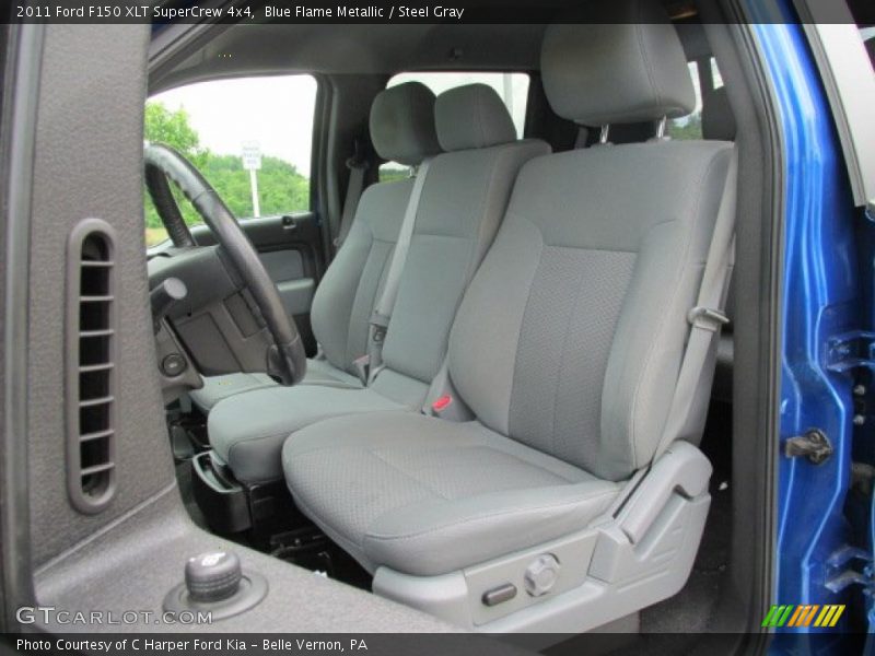 Blue Flame Metallic / Steel Gray 2011 Ford F150 XLT SuperCrew 4x4
