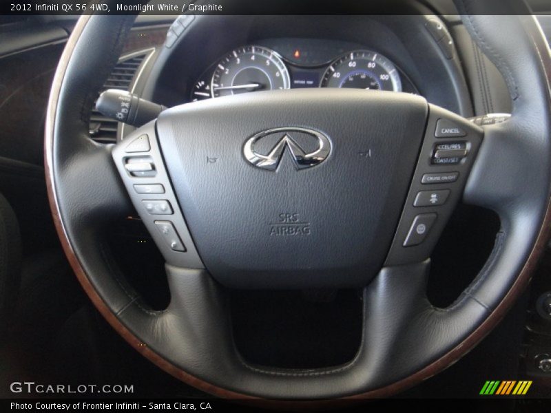 Moonlight White / Graphite 2012 Infiniti QX 56 4WD