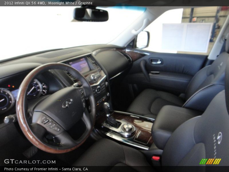 Moonlight White / Graphite 2012 Infiniti QX 56 4WD