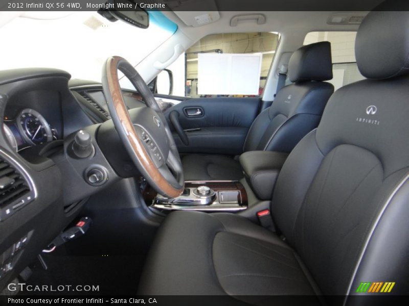 Moonlight White / Graphite 2012 Infiniti QX 56 4WD