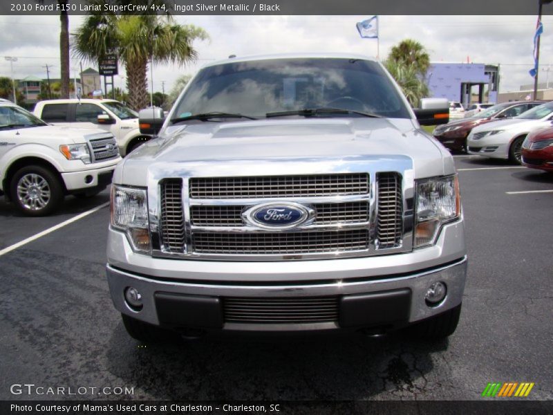 Ingot Silver Metallic / Black 2010 Ford F150 Lariat SuperCrew 4x4