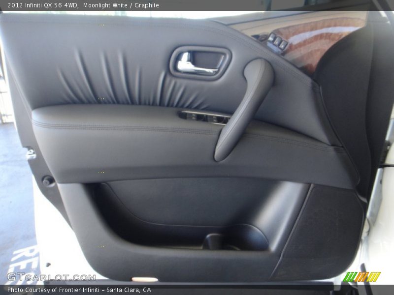 Moonlight White / Graphite 2012 Infiniti QX 56 4WD
