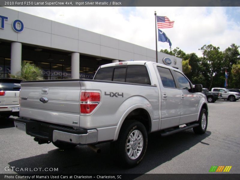 Ingot Silver Metallic / Black 2010 Ford F150 Lariat SuperCrew 4x4