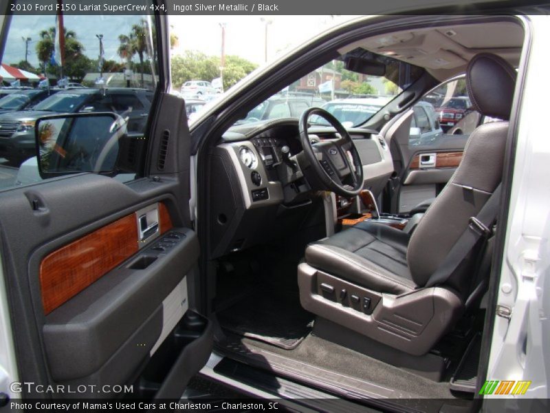 Ingot Silver Metallic / Black 2010 Ford F150 Lariat SuperCrew 4x4