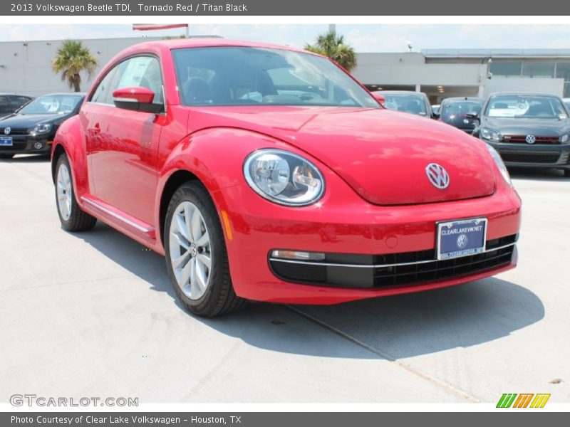 Tornado Red / Titan Black 2013 Volkswagen Beetle TDI