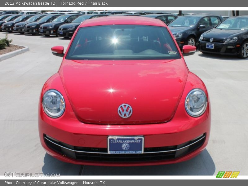 Tornado Red / Titan Black 2013 Volkswagen Beetle TDI