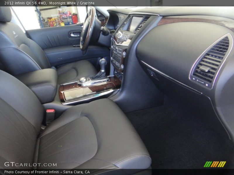 Moonlight White / Graphite 2012 Infiniti QX 56 4WD