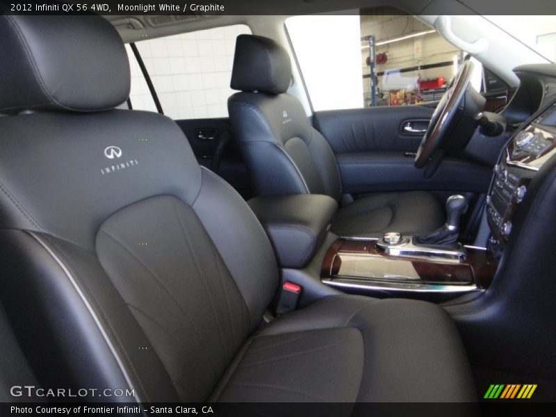 Moonlight White / Graphite 2012 Infiniti QX 56 4WD