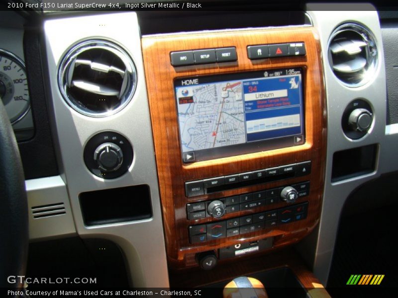 Ingot Silver Metallic / Black 2010 Ford F150 Lariat SuperCrew 4x4