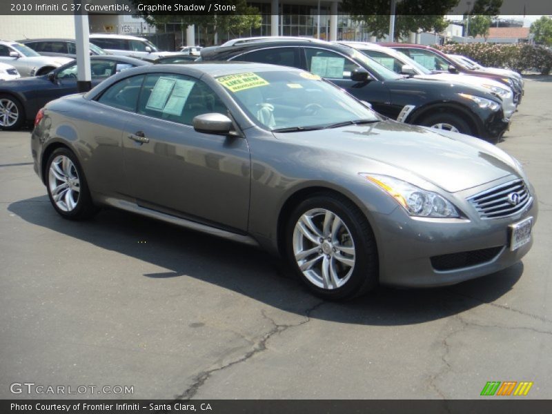 Graphite Shadow / Stone 2010 Infiniti G 37 Convertible
