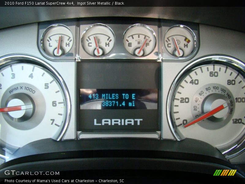 Ingot Silver Metallic / Black 2010 Ford F150 Lariat SuperCrew 4x4