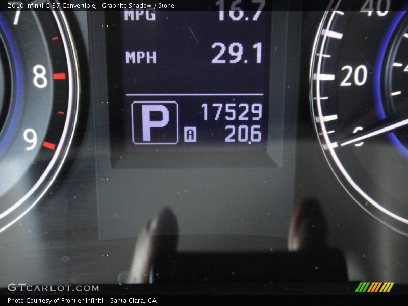 Graphite Shadow / Stone 2010 Infiniti G 37 Convertible