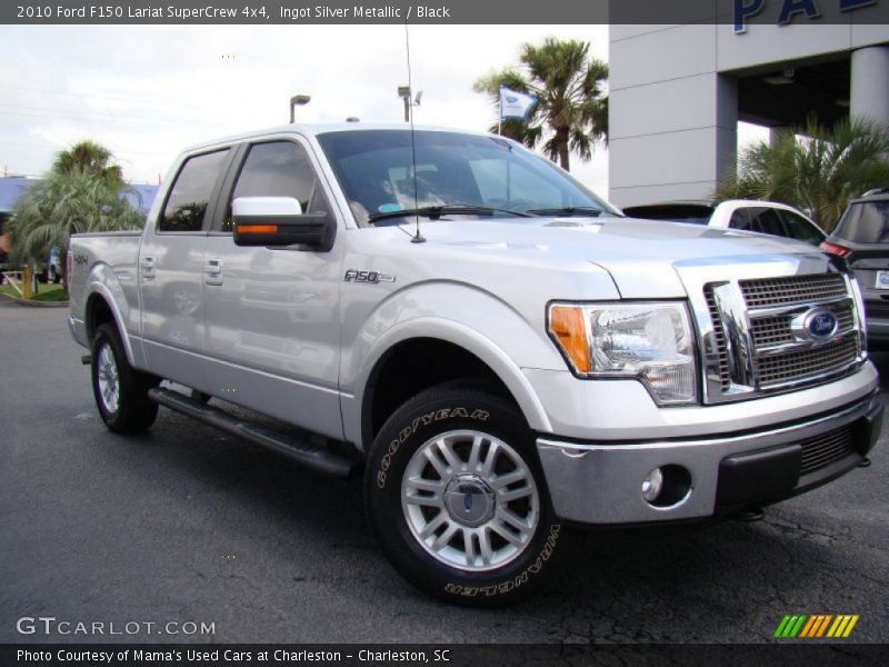 Ingot Silver Metallic / Black 2010 Ford F150 Lariat SuperCrew 4x4