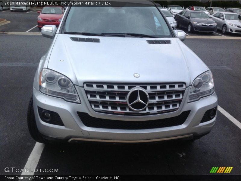 Iridium Silver Metallic / Black 2010 Mercedes-Benz ML 350