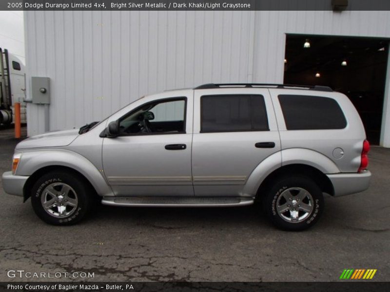 Bright Silver Metallic / Dark Khaki/Light Graystone 2005 Dodge Durango Limited 4x4