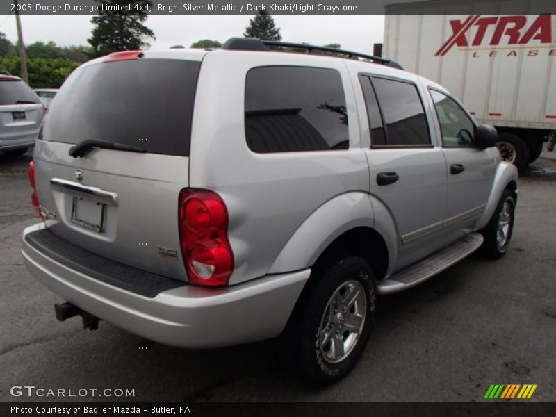 Bright Silver Metallic / Dark Khaki/Light Graystone 2005 Dodge Durango Limited 4x4
