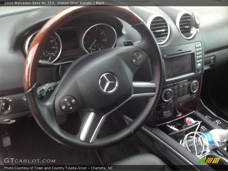 Iridium Silver Metallic / Black 2010 Mercedes-Benz ML 350